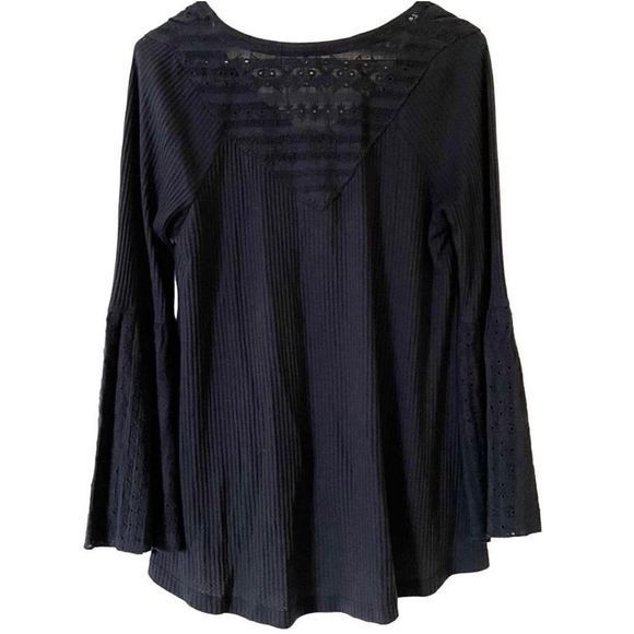 NEW Oversized Free PeopleBlackParisian Nights Blouse SZ XS (fits to M) NWT - Picture 3 of 12